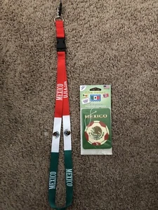 Cordón y ambientador de auto con bandera de México - Imagen 1 de 2