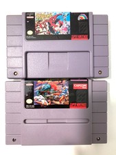 Street Fighter II 2 & Spider-Man X-Men Arcade Revenge SNES Super Nintendo Games