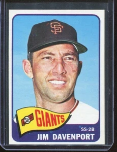 1965 Topps Baseball # 213 Jim Davenport (NM) Near Mint - Picture 1 of 2
