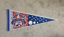 MLB Texas Rangers Vintage Circa 1995 All Star Game Team Logo Baseball Pennant
