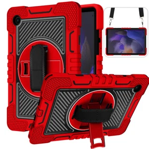 For Samsung Galaxy Tab S10 FE+/S9 FE/Tab A Heavy Duty Shockproof Case with Strap - Picture 1 of 14