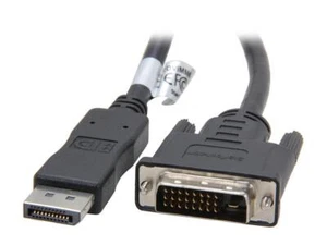StarTech.com DP2DVIMM6 6 ft. Black Connector A: 1 - DisplayPort (20 pin) - Picture 1 of 3