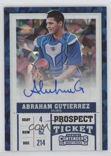 2017 Panini Contenders Draft Picks Cracked Ice Ticket /23 Abraham Gutierrez Auto