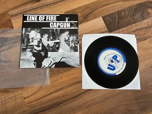 LINE OF FIRE / CAPGUN Fierce Labor 1997 US split vinyl 7" first press - Picture 1 of 2