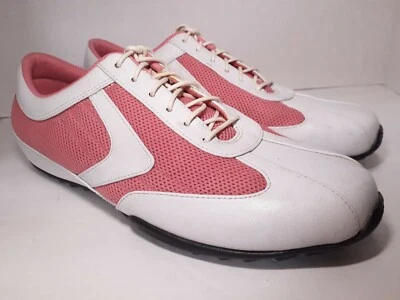 Zapatos de golf Callaway para mujer sin clavos talla 8,5 rosa y blanco Foto 1 de 4