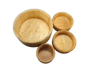LOT 4 CHIP DIP SALSA BOWLS Large 9.75 x 4", 2 Med 6x2", Small 4.5"x 2.5" - Picture 1 of 12