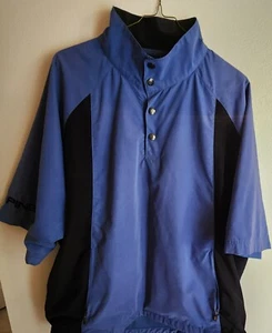 Ping Pullover Mens Large Blue and black Golf Moisture Wicking Short Sleeve - Picture 1 of 4