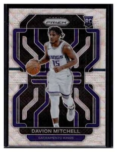 2021-22 Panini Prizm Silver Wave Prizm #312 Davion Mitchell RC Card (Qty) - Picture 1 of 2