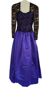 CH by CAROLINA HERRERA LACE CONTRAST EVENING DRESS SZ 6 - Picture 1 of 12