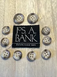 Jos. A Bank Suit Set of 10 Marbled Brown 4-Hole Replacement Buttons - Picture 1 of 6