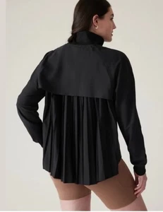 NWOT Athleta Advantage Jacket XL Black Jacket Tennis Sz Extra Large Ret $159 - Picture 1 of 7