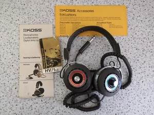 Koss HV 1 lc vintage original 80's high velocity stereophones. Working! - Picture 1 of 8