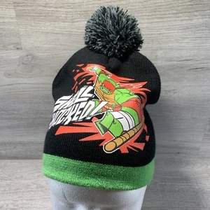 Shell Shocked Teenage Mutant Ninja Turtles Nickelodeon Beanie Cap Black TMNT - Picture 1 of 8