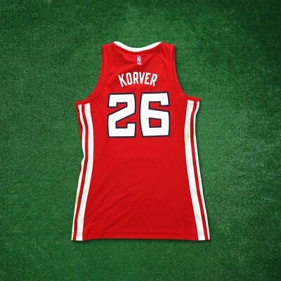 Kyle Korver Adidas Atlanta Hawks Official Women's Away Red Jersey - Image 1 of 4