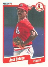 1990 Fleer Baseball Jose DeLeon St. Louis Cardinals #248