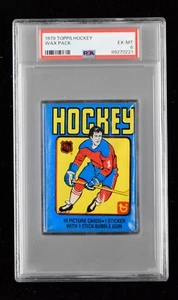 1979 Topps Hockey Unopened Wax Pack PSA 6 EX-MT /0221 Possible Gretzky RC ? - Bild 1 von 2