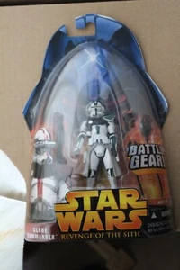 Figura de acción Star Wars Revenge of the Sith Clone Commender verde 2005 NUEVO - Imagen 1 de 2