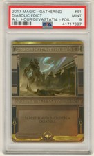 MAGIC MTG GATHERING AMONKHET INVOCATIONS DIABOLIC EDICT #41 FOIL PSA 9 MINT #*