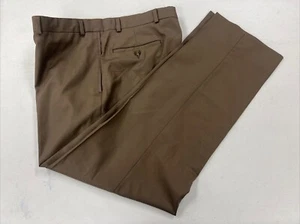Lauren Ralph Lauren Men's Brown Solid Wool Blend Dress Pants 36X30 $98 - Picture 1 of 9