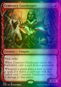 MTG Cemetery Gatekeeper (304/596) Innistrad Crimson Vow LP FOIL - Picture 1 of 1