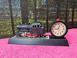Locomotive Train Alarm Clock With Revolving Wheels And Sound By Mars - Picture 1 of 10