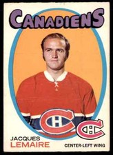 1971-72 O-Pee-Chee Jacques Lemaire Montreal Canadiens #71