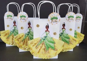 Royal princess and the Frog Tiana prince Naveen Birthday Party Favor treat bags - Picture 1 of 9
