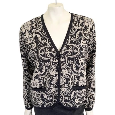 Cárdigan RENA ROWAN Barroco Tejido Manga Larga Cuello en V Lana de Cordero MUJER PEQUEÑO Foto 1 de 4