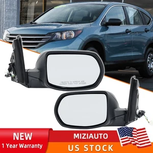 Power Textured Black Side Mirror For Honda CR-V CRV LX SE 2012-13 2014 2015 2016 - Picture 1 of 14