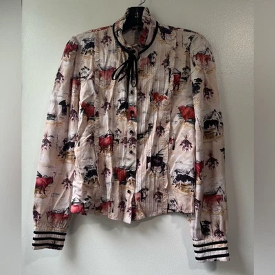 Camisa Rachel Antonoff Louise Puff Manga Larga Talla XS Foto 1 de 4