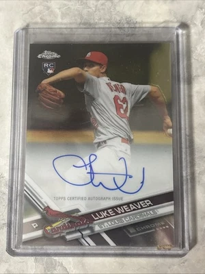 2017 Topps Chrome - Rookie Autographs Luke Weaver #RA-LW (AU, RC) - Image 1 of 2