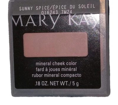New In Package Mary Kay Mineral Cheek Color Blush Sunny Spice Full Size - Image 1 of 2