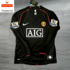 Cristiano Ronaldo No.7 Manchester United 2007/08 Black Long Sleeve Shirt