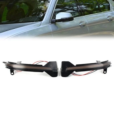 1 Pair Front Side Mirror Sequential Blink Turn Signal Light For BMW 5 6 7 Series - Image 1 of 4