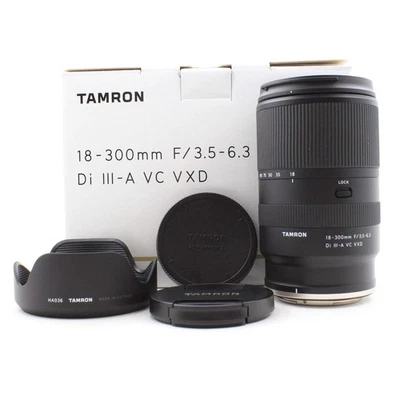 * CAJA ABIERTA BUENA * Lente Tamron 18-300 mm f/3,5-6,3 Di III-A VC VXD para Nikon Z Foto 1 de 4