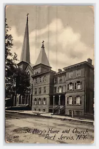 Casa e Iglesia de Port Jervis Nueva York Nueva York Santa María 1908 - Imagen 1 de 2