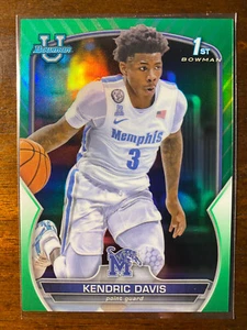2022-23 Bowman Chrom University Kendric Davis #59 1. grüner Refraktor/99 - Bild 1 von 2