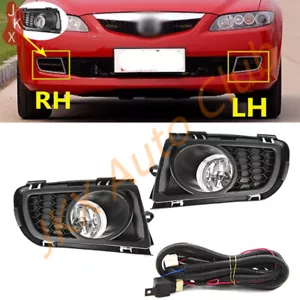 For Mazda 6 Sedan GG1 2006-2010 Front Bumper Driving Lamp Fog Light w/ Wire x - Foto 1 di 12