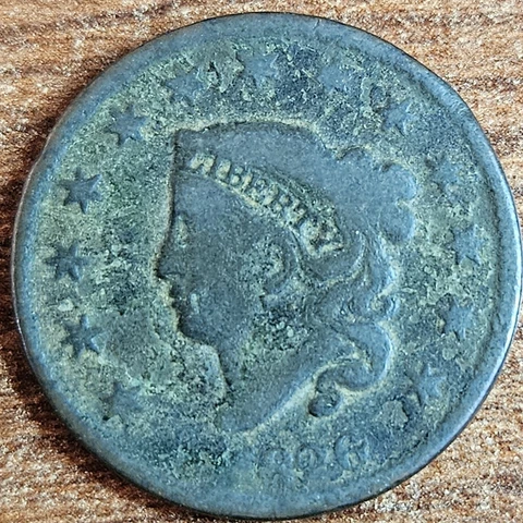 1826 Cornet Head Large Cent Penny Cover