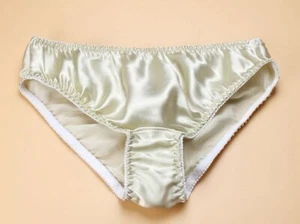 Womens 100% Silk Knickers Bikini Mid-rise Daily Hipster Panties Brief Underpants - Picture 1 of 24