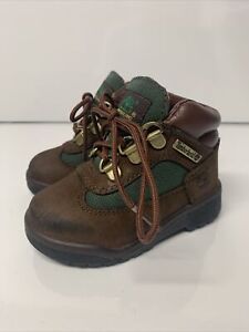Timberland Field Brown Olive Green 16837 Baby Toddler Boots Size 6