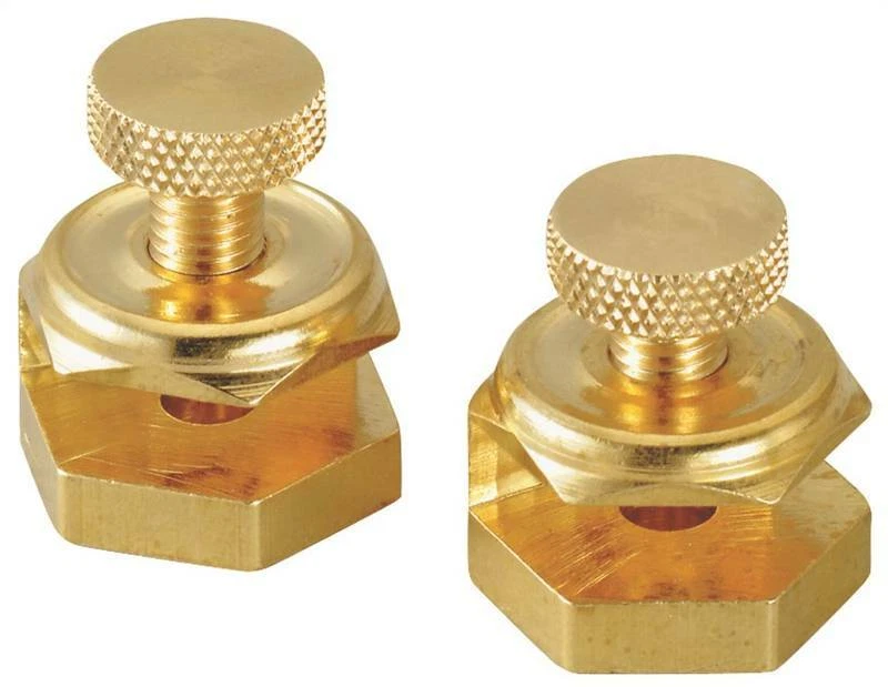 NEW Johnson 405 PACK OF 2 Heavy Duty Square Stair Gauge Brass 6245179 - Image 1 of 1