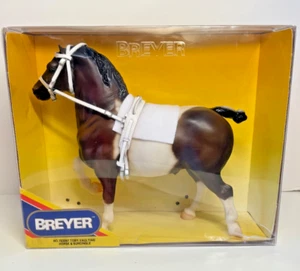Caballo Breyer 1997 Toby caballo de bóveda con Surcingle Pinto belga primera edición no # - Imagen 1 de 24