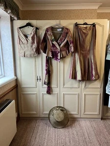 Presen ladies three-piece wedding outfit with hat WORN ONCE EXCELLENT CONDITION - Picture 1 of 1