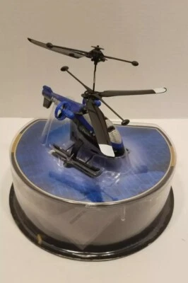 AIR HOGS HELIX BLUE AND SILVER R/C MICRO HELICOPTER BRAND NEW IN BOX - Image 1 of 4