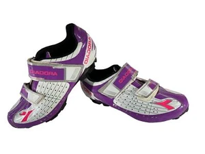 DIADORA Cycling Shoes Mountain Bike MTB Ladies EU38 US7 Mondo 235 cs194 - Picture 1 of 8