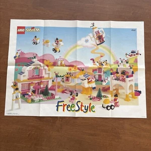 VTG 1995 Lego System 4161 Freestyle Wall Poster Display 23.5”x 16.5” - Picture 1 of 8