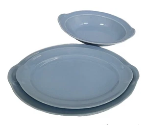 Luray Pastels Blue 3 PC serving Set Vntage TS&T - Picture 1 of 10
