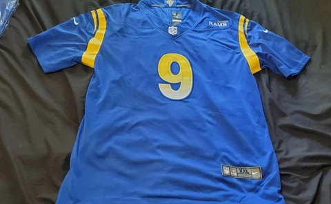 Matthew Stafford LA Rams size 2XL NFL Football Jersey #9  NEW w/ TAGS Cover