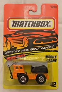 Matchbox / Mobile Crane/Light Orange With Grey Boom/Vintage 1995/Brand New - Picture 1 of 11